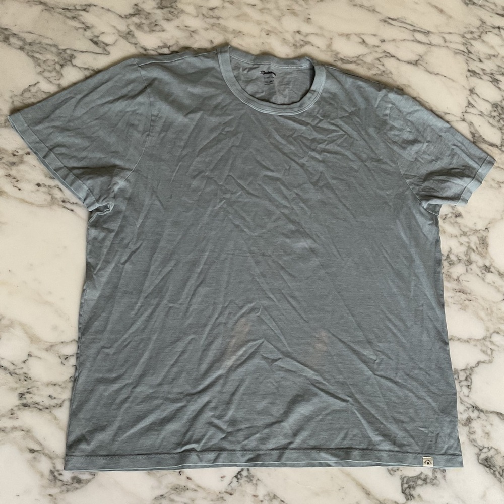 NWT Madewell All Day Casual Short Sleeve Crewneck Tee Shirt Sz XL Dye Flaw - Picture 4 of 7